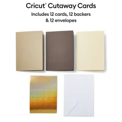 Cricut Papier Et Cartes|La Gamme Explore^Cartes à découper, collection Neutrals- R40 (12unités)