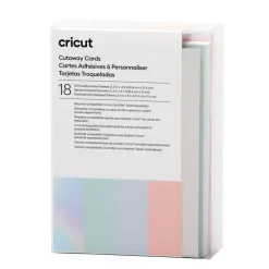 Cricut Papier Et Cartes|La Gamme Explore^Cartes à découper, collection Pastel- R10 (18unités)