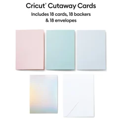 Cricut Papier Et Cartes|La Gamme Explore^Cartes à découper, collection Pastel- R10 (18unités)