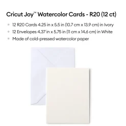 Cricut Papier Et Cartes|La Gamme Explore^Cartes aquarelle Joy™ -R20 (12unités)