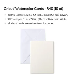 Cricut Papier Et Cartes|La Gamme Explore^Cartes aquarelle -R40 (10unités)