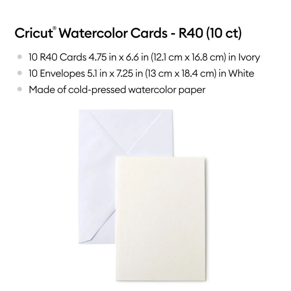 Cricut Papier Et Cartes|La Gamme Explore^Cartes aquarelle -R40 (10unités)