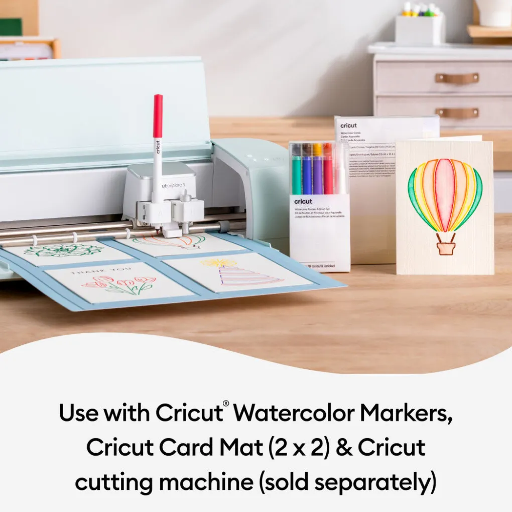 Cricut Papier Et Cartes|La Gamme Explore^Cartes aquarelle -R40 (10unités)