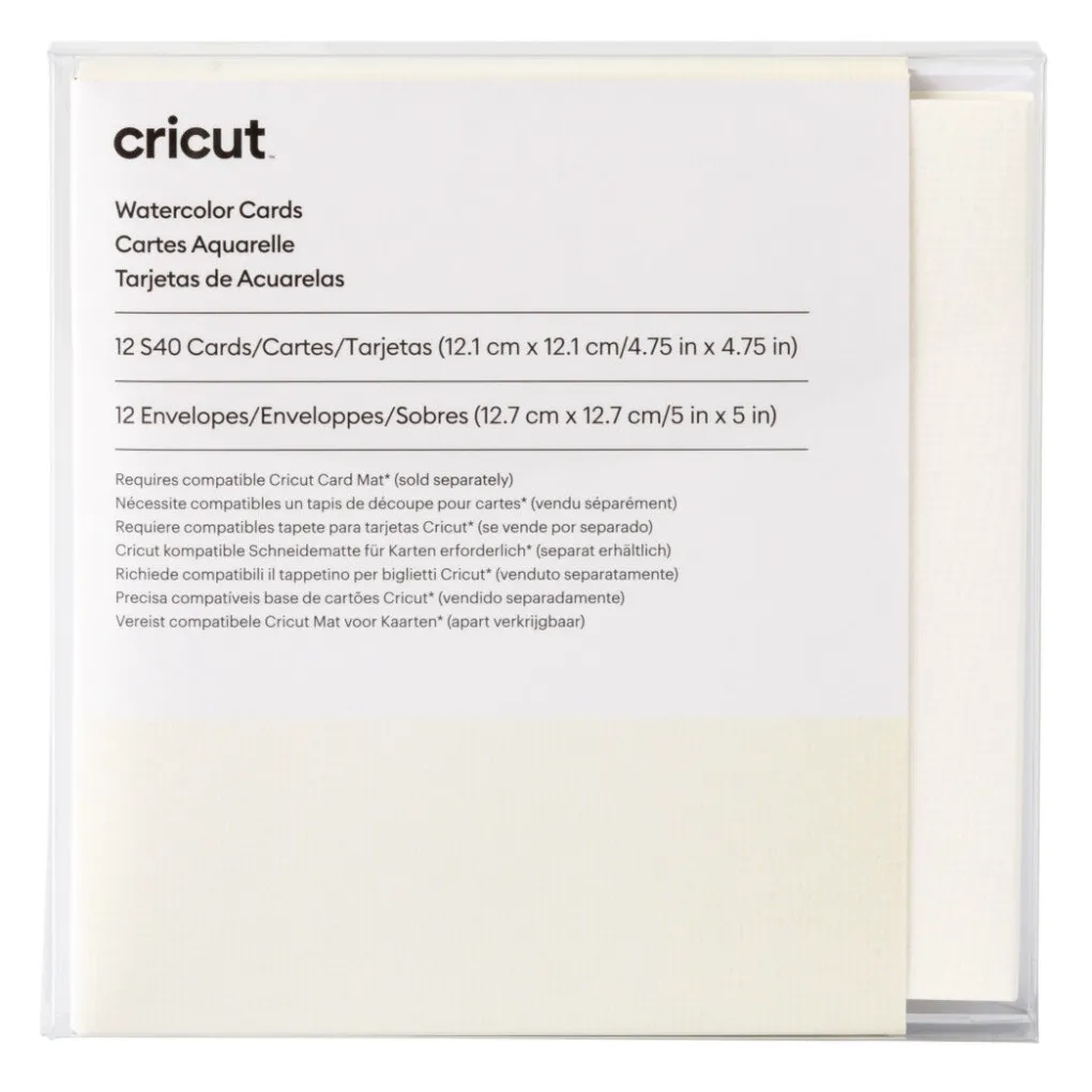 Cricut Papier Et Cartes|La Gamme Explore^Cartes aquarelle -S40 (12unités)