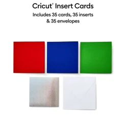 Cricut Papier Et Cartes|La Gamme Explore^Cartes avec insert, collection Rainbow Scales- S40 (35unités)