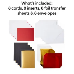 Cricut Papier Et Cartes|La Gamme Joy^Cartes avec insert transfert de foil Joy™, collection Royal Flush - A6