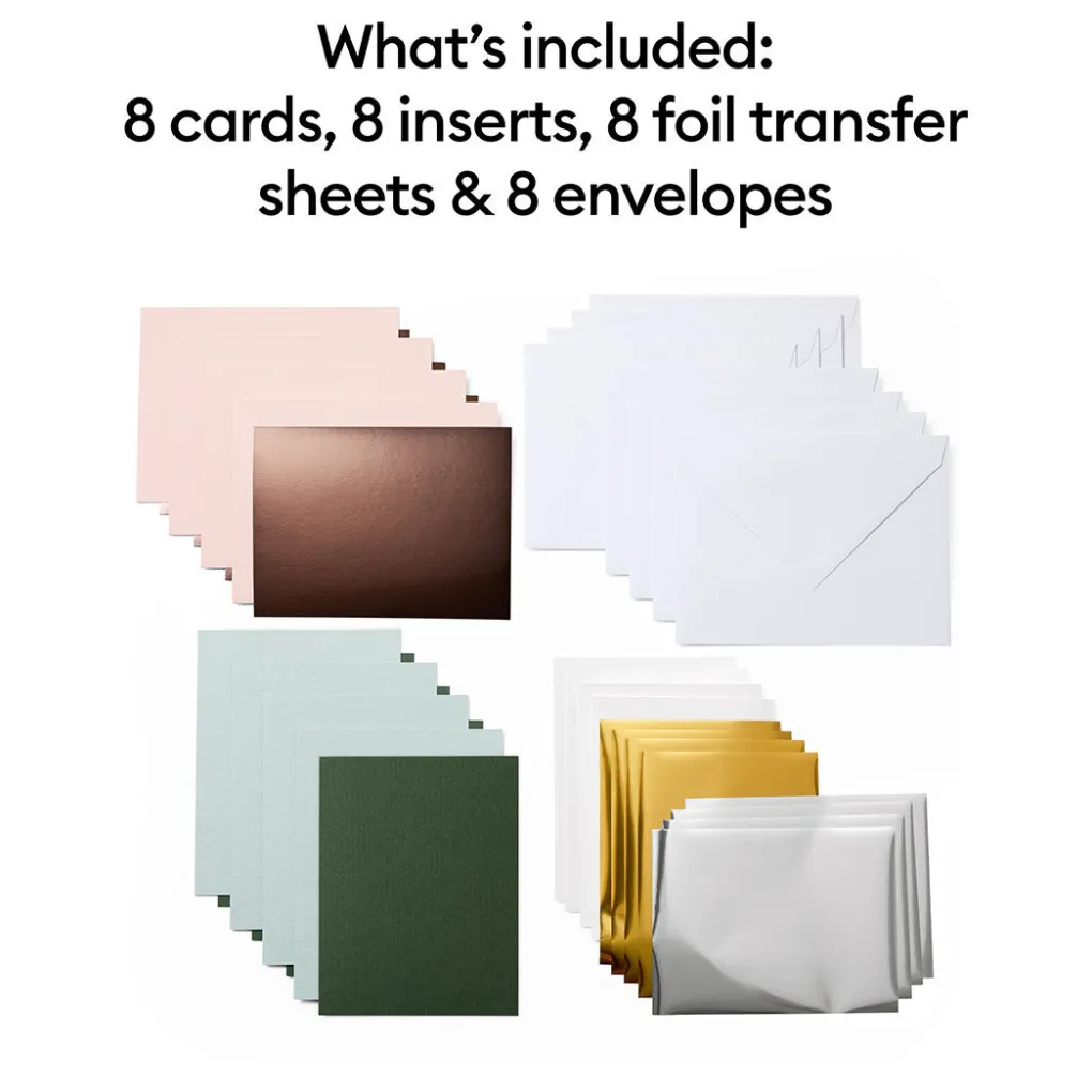 Cricut Papier Et Cartes|La Gamme Joy^Cartes avec insert transfert de foil Joy™, collection Forest Grove - A2