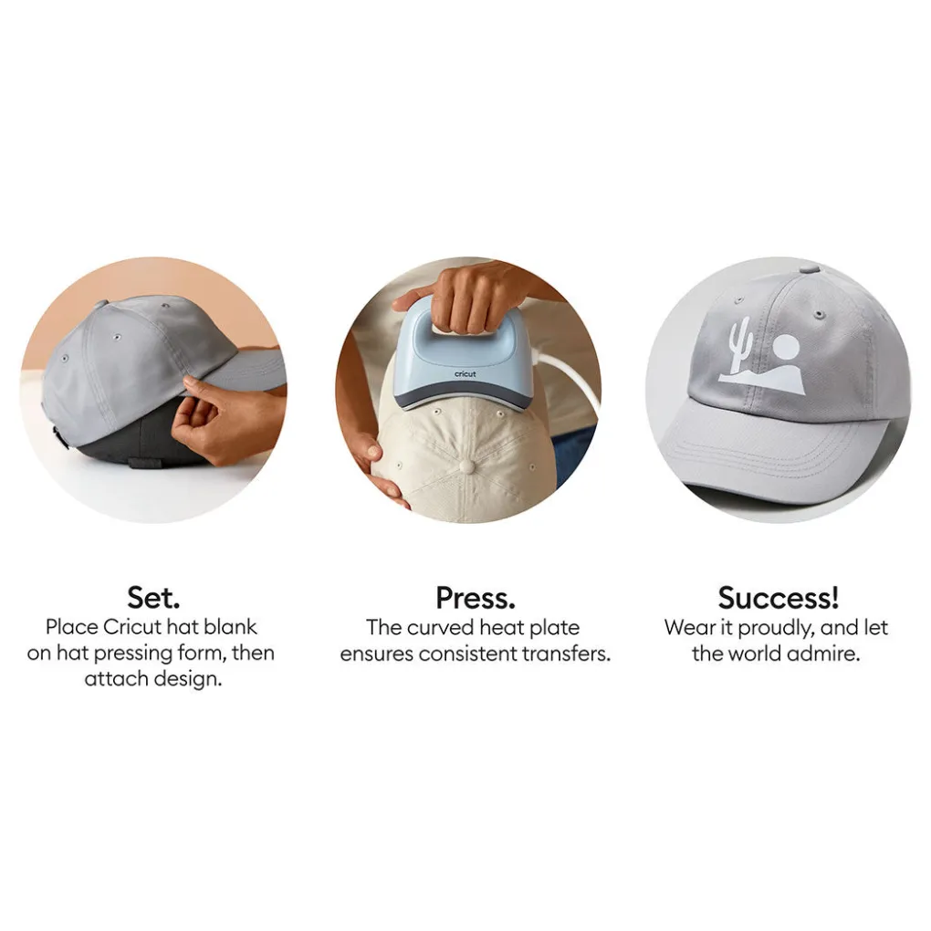 Cricut Supports Personnalisables|Infusible Ink^Casquette à personnaliser , Gris (1 unités)