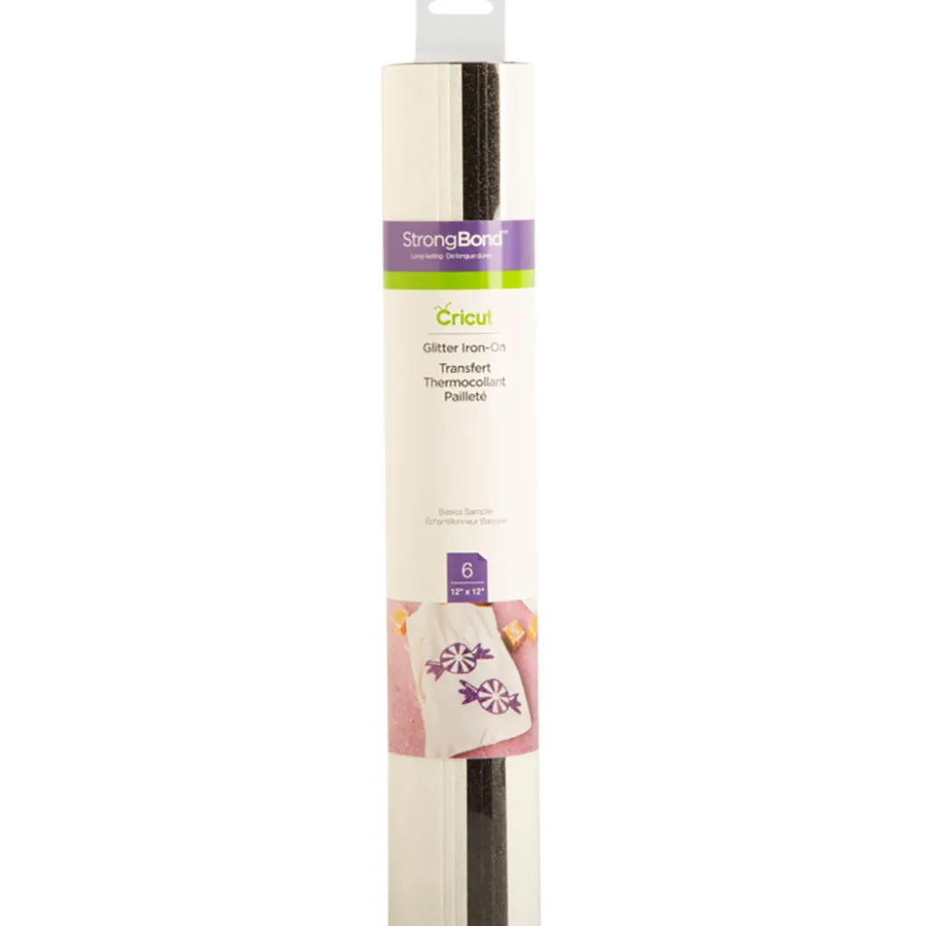 Cricut Thermocollant (htv)|Matériaux^échantillon de thermocollant pailleté, Basics