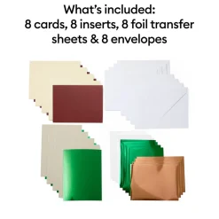 Cricut Papier Et Cartes|La Gamme Joy^Joy™ Foil Transfer Insert Cards, Cameron Sampler - A2