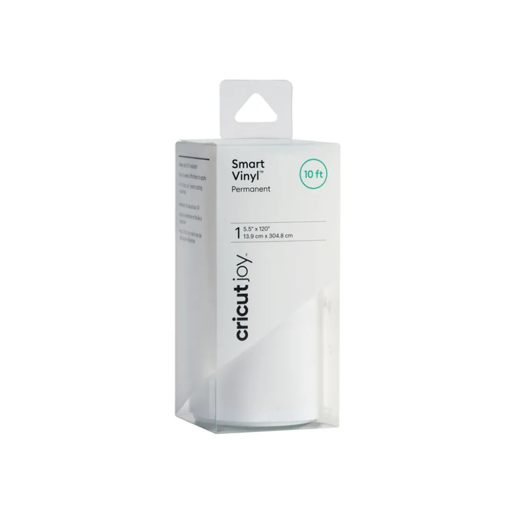 Cricut Vinyle^Joy™ Smart Vinyl™ - Rouleau permanent économique (3 m), Blanc