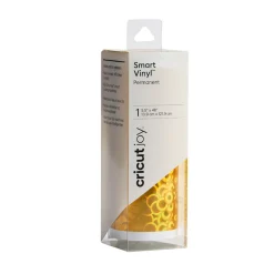 Cricut Vinyle|Gamme Smart Materials^Joy™ Smart Vinyl™ Art déco holograpique -Permanent, Jaune véridique