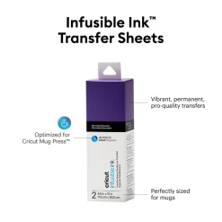 Cricut Infusible Ink^Feuilles de transfert Infusible Ink™ (2 unités), Ultraviolet
