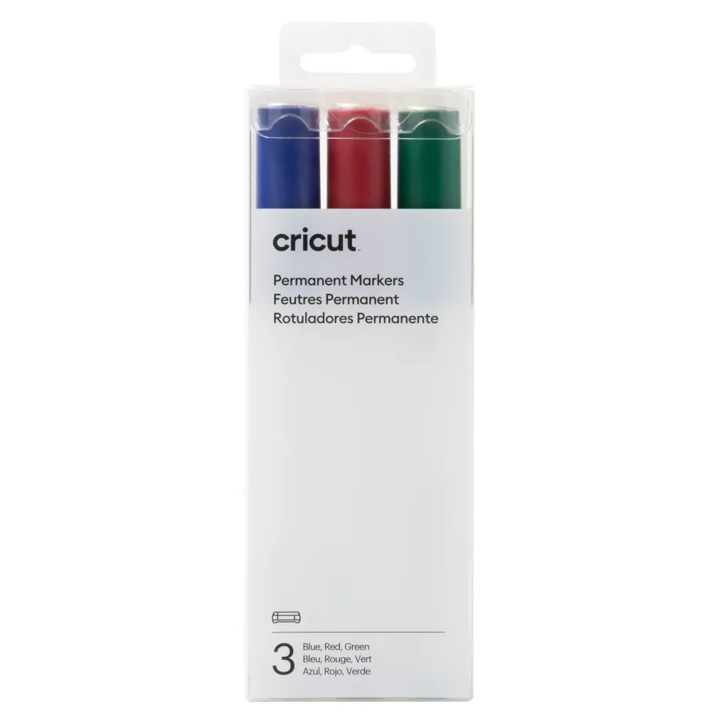 Cricut Stylos Et Marqueurs|Stylos Et Marqueurs^Feutres permanents 2,5mm, rouge/vert/bleu (3unités)