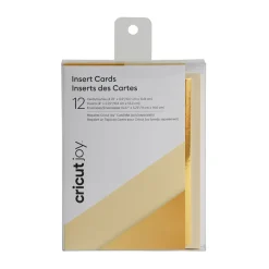 Cricut Papier Et Cartes|La Gamme Joy^Inserts de cartes Joy™, Crême/Or métallisé