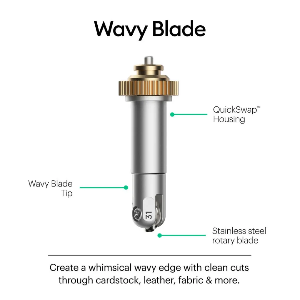 Cricut Outils Quickswap|Lames Et Outils^Lame ondulée + Base QuickSwap™