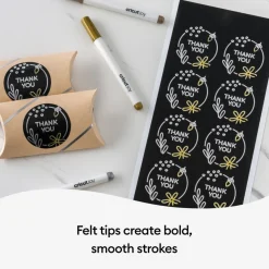 Cricut Stylos Et Marqueurs|Stylos Et Marqueurs^Marqueurs métalliques permanents Joy™ 1,0mm, or/argent/cuivre (3unités)