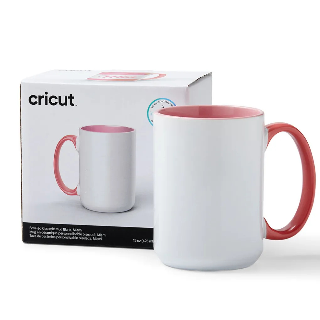 Cricut Infusible Ink|Supports Personnalisables^Mug biseauté en céramique à personnaliser - , 425ml (15oz) (1unité)