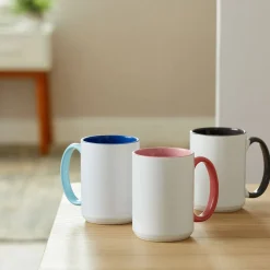 Cricut Infusible Ink|Supports Personnalisables^Mug biseauté en céramique à personnaliser - Gris, 425ml (15oz) (1unité)
