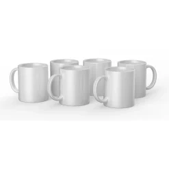 Cricut Supports Personnalisables|Infusible Ink^Mug en céramique personnalisable, Blanc - 340 ml (6unités)