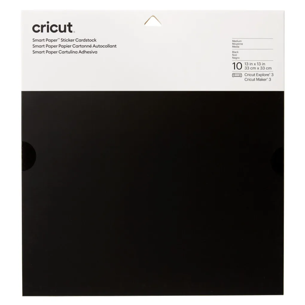 Cricut Papier Et Cartes|Gamme Smart Materials^Papier cartonné autocollant Smart Paper™, Noir