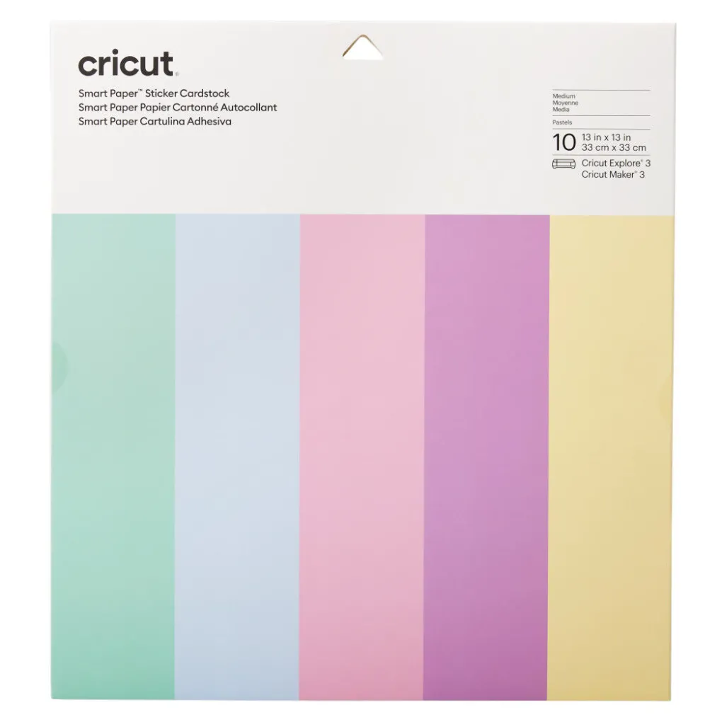 Cricut Papier Et Cartes|Gamme Smart Materials^Papier cartonné autocollant Smart Paper™, Pastels