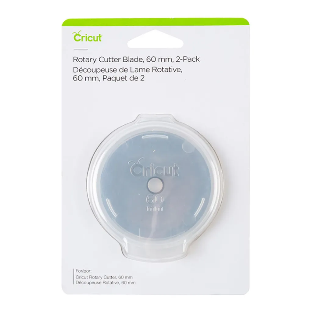 Cricut Outils D'artisanat^Recharge de lame rotative de 60mm, 2lames de remplacement