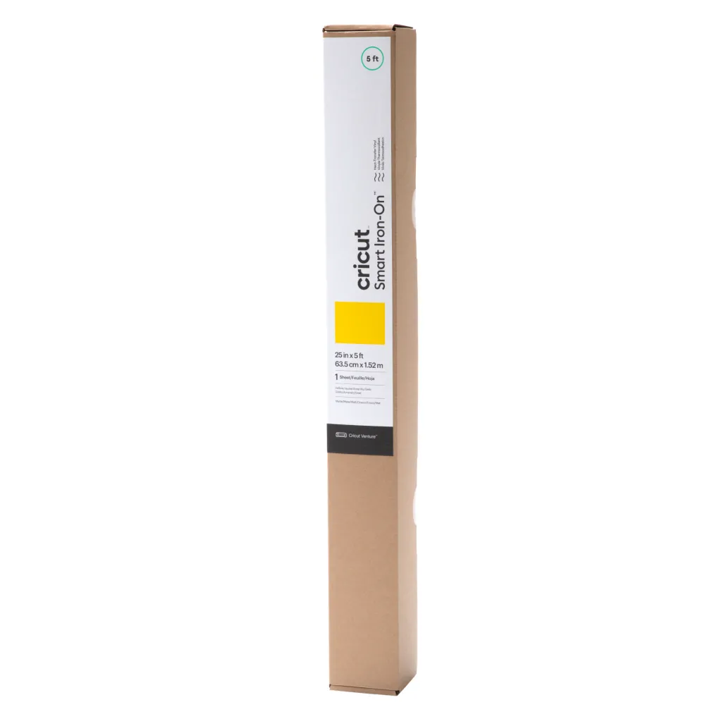 Cricut Thermocollant (htv)^Smart Iron-On™, Jaune 63,5cm x 1,5m (25po x 5pi)