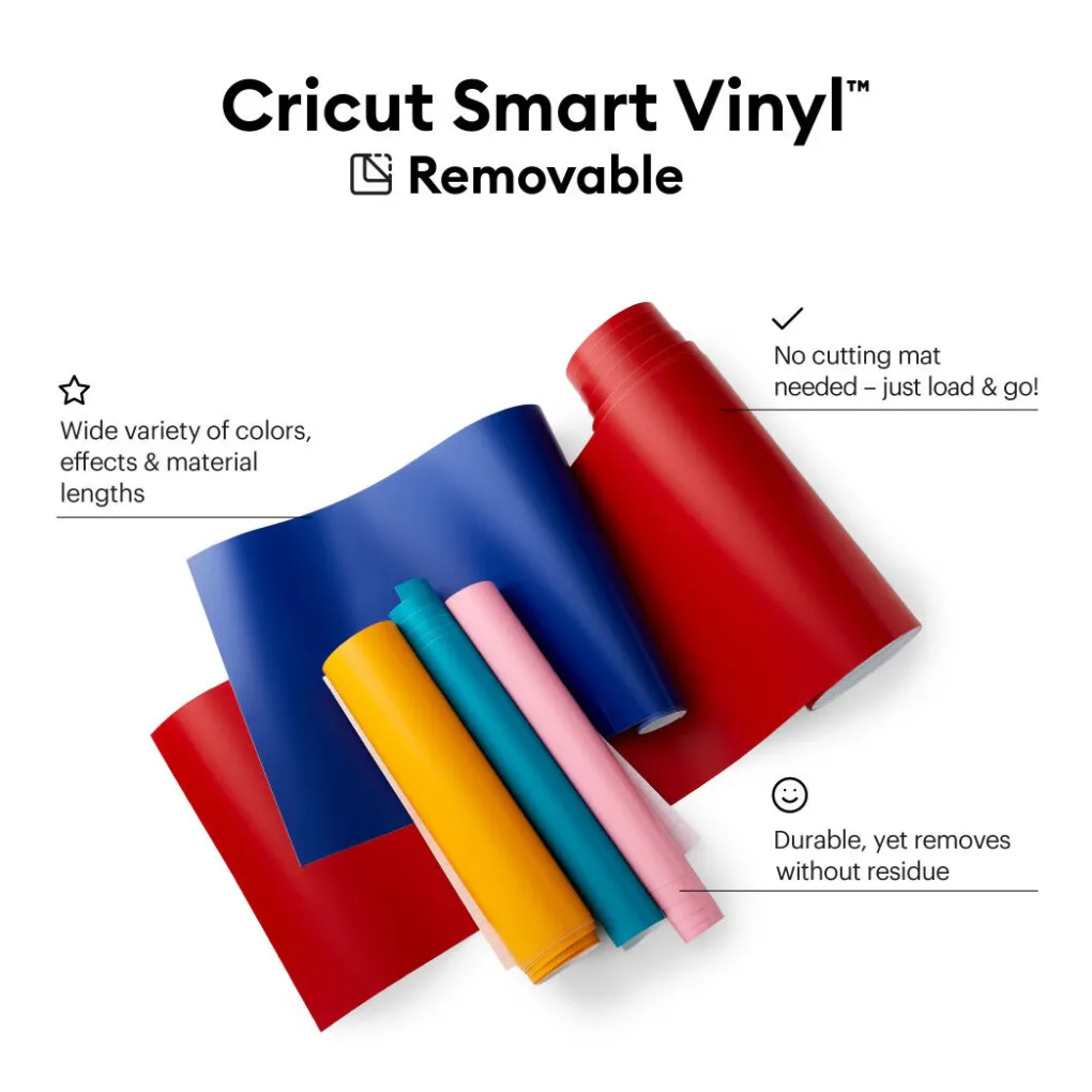Cricut Vinyle|Gamme Smart Materials^Smart Vinyl™ - Amovible (0,9m / 3 pi)