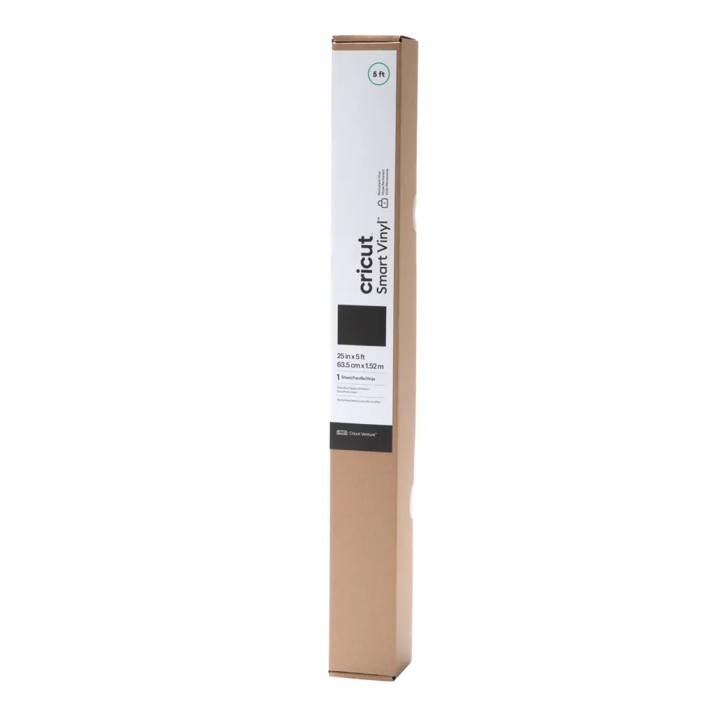Cricut Vinyle|Vinyle^Smart Vinyl™ - permanent, Noir 63,5cm x 1,5m (25po x 5pi)