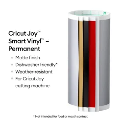 Cricut Vinyle|Gamme Smart Materials^Smart Vinyl™ Joy™ -échantillonneur permanent et élégant