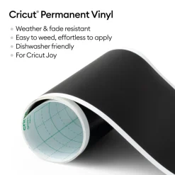 Cricut Vinyle^Smart Vinyl™ Joy™ -Permanent Matte, Noir