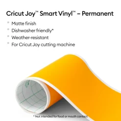 Cricut Vinyle^Smart Vinyl™ Joy™ -Permanent Matte, Jaune Ma&iuml;s