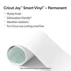 Cricut Vinyle^Smart Vinyl™ Joy™ -Permanent Matte, Blanc