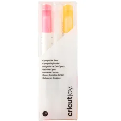 Cricut Stylos Et Marqueurs|Stylos Et Marqueurs^Stylos à encre gel opaques Joy™ 1,0mm, rose/blanc/orange (3unités)