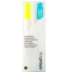 Cricut Stylos Et Marqueurs|Stylos Et Marqueurs^Stylos à encre gel opaques Joy™ 1,0mm, jaune/blanc/bleu (3unités)