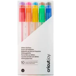 Cricut Stylos Et Marqueurs|Stylos Et Marqueurs^Stylos à encre gel pailleté Joy™ 0,8mm, arc-en-ciel (10unités)