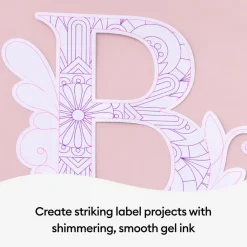 Cricut Stylos Et Marqueurs|Stylos Et Marqueurs^Stylos à encre gel pailleté 0,8mm, fluo (5unités)