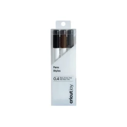 Cricut Stylos Et Marqueurs|La Gamme Joy^Stylos à pointe fine Joy™ 0,4, noir/marron/gris (3unités)