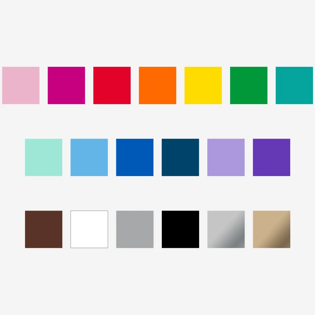 Cricut Matériaux Économiques|Thermocollant (htv)^Thermocollant économique, collection Rainbow - 30,5 cm × 30,5 cm (12 po × 12 po) (20 unités)
