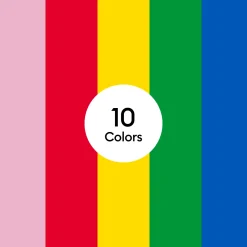 Cricut Matériaux Économiques|Thermocollant (htv)^Thermocollant économique, collection Rainbow, 30,5 cm &times; 30,5 cm (12 po x 12 po) (10 unités)