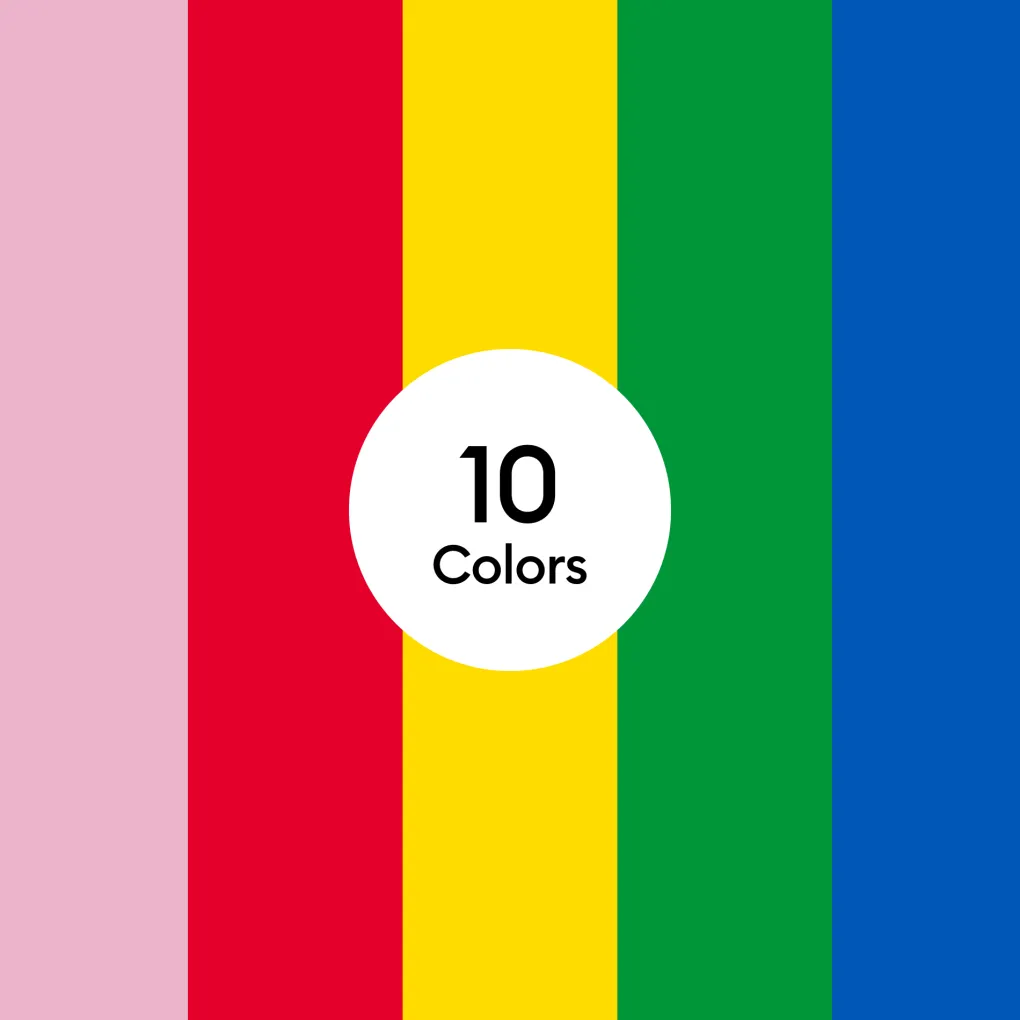 Cricut Matériaux Économiques|Thermocollant (htv)^Thermocollant économique, collection Rainbow, 30,5 cm × 30,5 cm (12 po x 12 po) (10 unités)