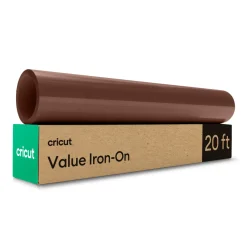 Cricut Matériaux Économiques^Thermocollant économique de 30,5 cm &times; 6 m (12 po &times; 20 pi), Marron