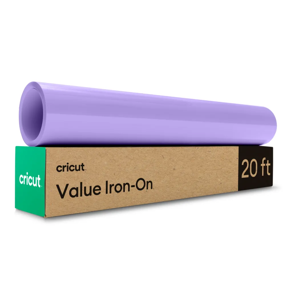 Cricut Matériaux Économiques^Thermocollant économique de 30,5 cm × 6 m (12 po × 20 pi), Lilas