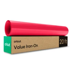 Cricut Matériaux Économiques^Thermocollant économique de 30,5 cm &times; 6 m (12 po &times; 20 pi), Rouge