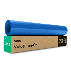Cricut Matériaux Économiques^Thermocollant économique de 30,5 cm &times; 6 m (12 po &times; 20 pi), Bleu