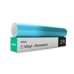 Cricut La Gamme Explore|Vinyle^Vinyle à couleur changeante activé par le froid - Permanent, bleu clair - turquoise