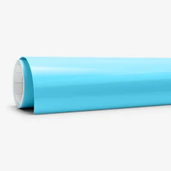 Cricut La Gamme Explore|Vinyle^Vinyle à couleur changeante activé par le froid - Permanent, bleu clair - turquoise
