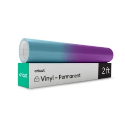 Cricut La Gamme Explore|Vinyle^Vinyle à couleur changeante activé par le froid - Permanent, turquoise - violet