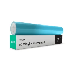 Cricut La Gamme Explore|Matériaux^Vinyle avec couleur activée par le froid - Permanent, Turquoise - Bleu clair